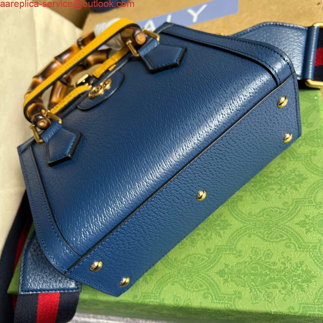6532a62223f54.jpg Replica Gucci 702732 Gucci Diana Mini Tote Bag Blue