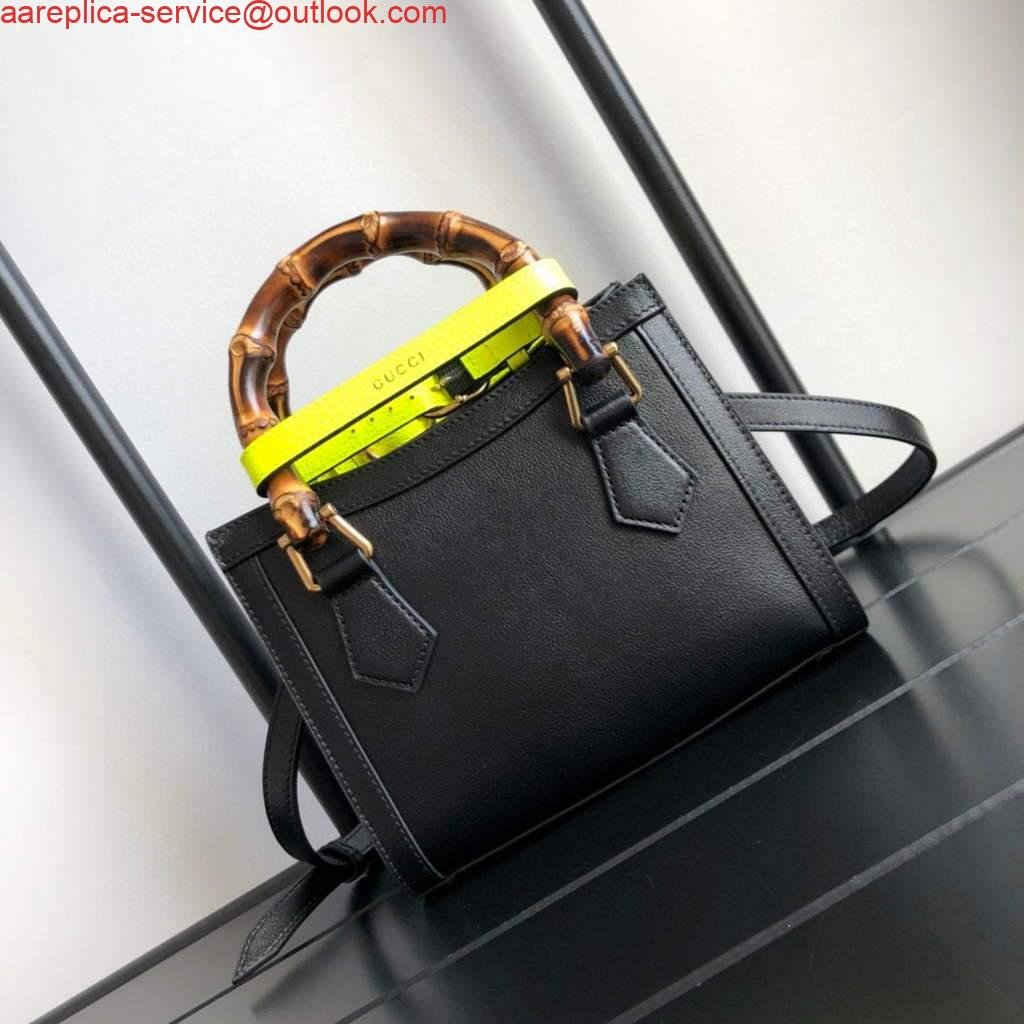 6532aba0ac8fe.jpg Replica Gucci Diana Mini tote bag top handle bag Gucci 655661 Black