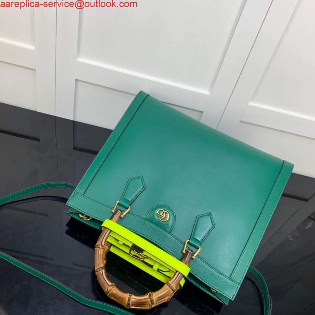 Replica Gucci Diana medium tote bag Gucci 655658 Green