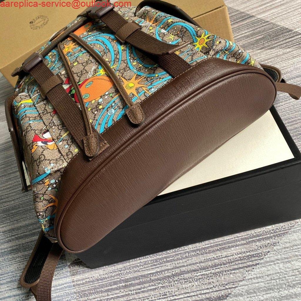 Replica Gucci 645051 Disney x Gucci Donald Duck Medium Backpack Brown