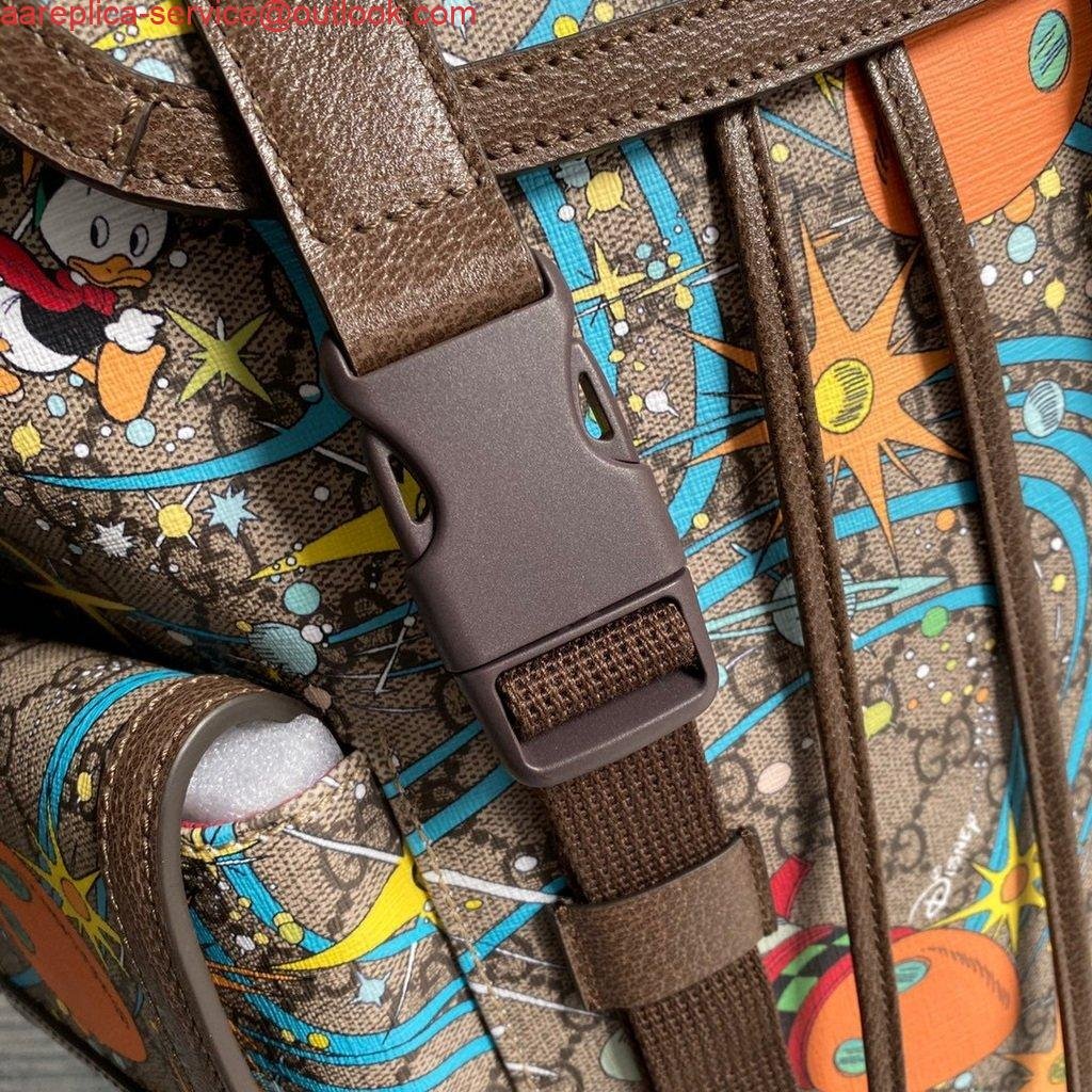 Replica Gucci 645051 Disney x Gucci Donald Duck Medium Backpack Brown