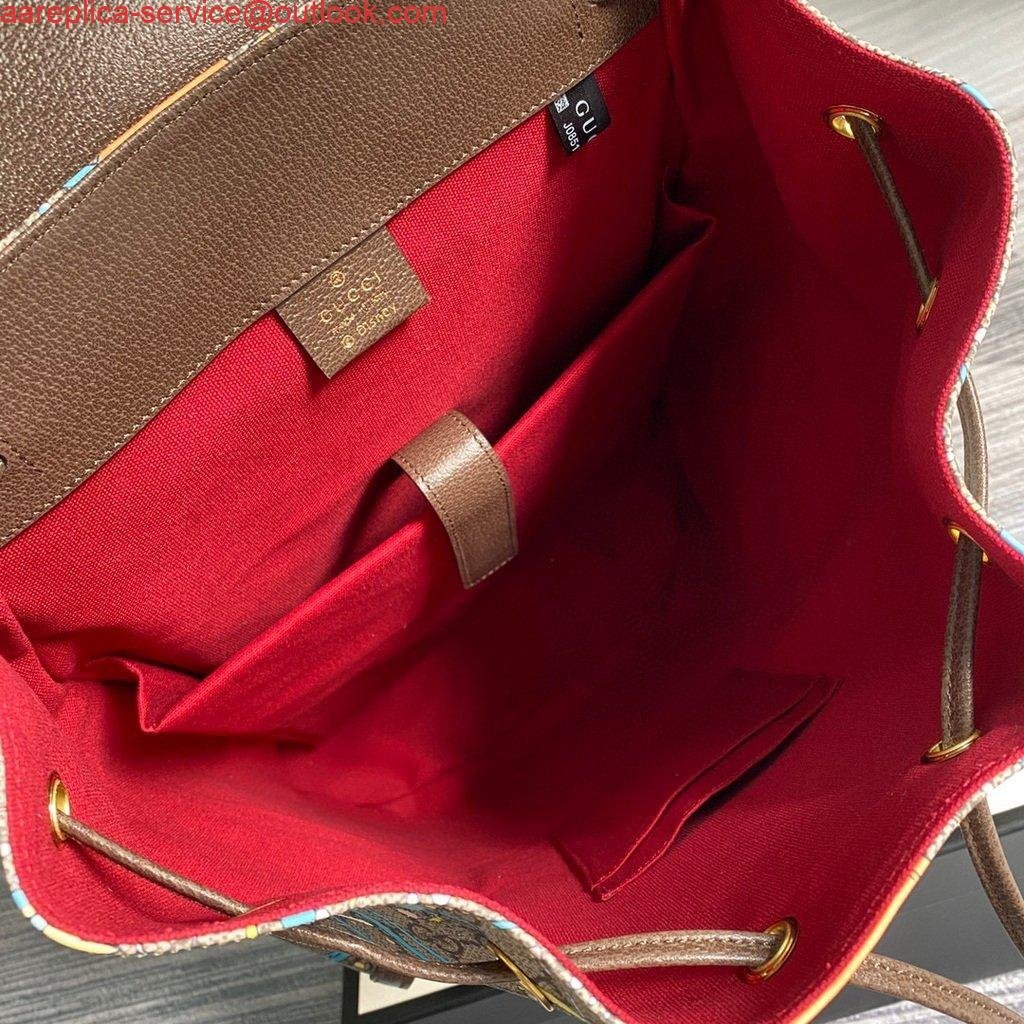 Replica Gucci 645051 Disney x Gucci Donald Duck Medium Backpack Brown