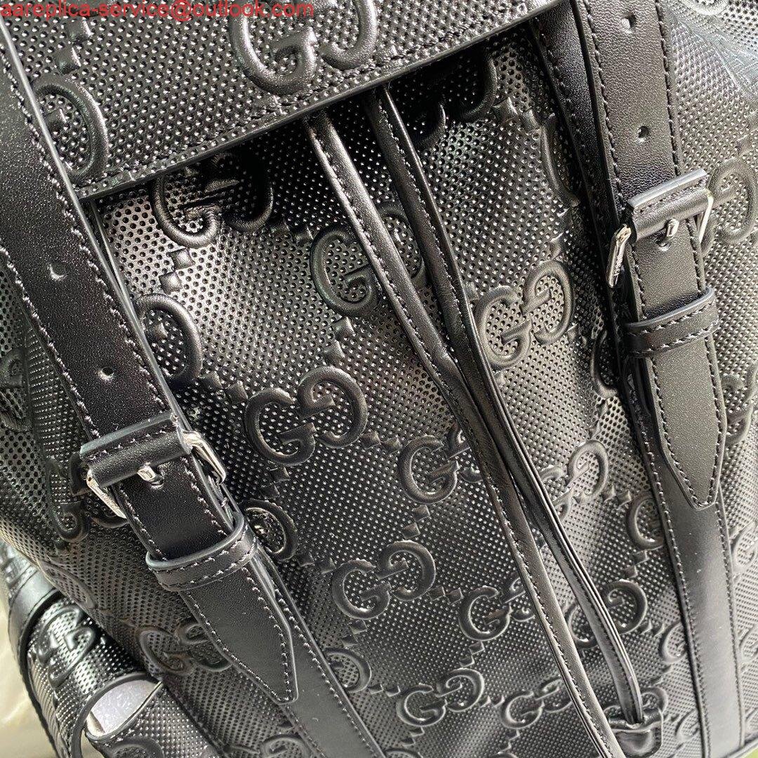 Replica Gucci 625770 GG Embossed Backpack Black