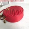 Replica Gucci 550154 GG Marmont Mini Round Shoulder Bag Red