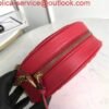 Replica Gucci 550154 GG Marmont Mini Round Shoulder Bag Red