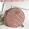 6532b0c4a4e65.jpg Replica Gucci 550154 GG Marmont Mini Round Shoulder Bag Light Pink