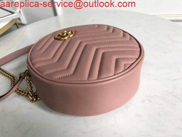 6532b0c6e3abe.jpg Replica Gucci 550154 GG Marmont Mini Round Shoulder Bag Light Pink