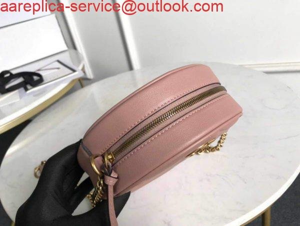 6532b0c77e1ed.jpg Replica Gucci 550154 GG Marmont Mini Round Shoulder Bag Light Pink