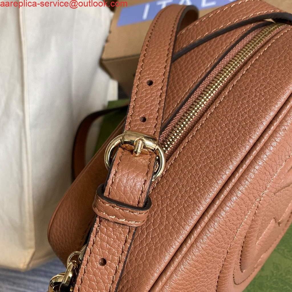 6532b456b3dbc.jpg Replica Gucci 308364 Soho small leather crossbody-bags disco bag Brown