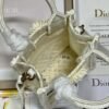 Replica Dior S5555 Mini Dior Book Tote Phone Bag Biege lace flowers S1109