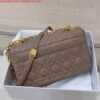 Replica Dior Medium Caro Bag Calfskin M9242 Kakhi