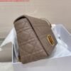 Replica Dior Medium Caro Bag Calfskin M9242 Kakhi