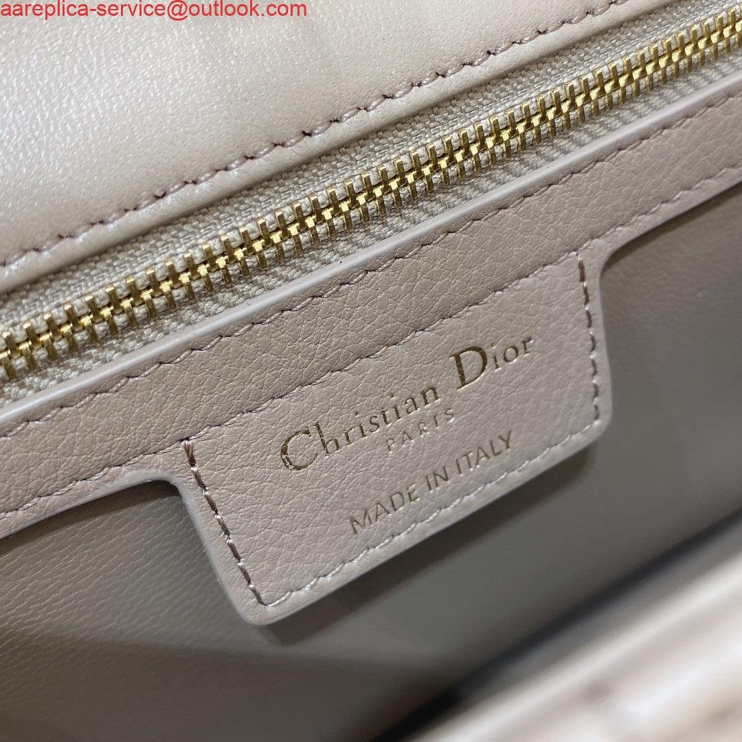 Replica Dior Medium Caro Bag Calfskin M9242 Kakhi