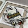 Replica Dior S5555 Mini Dior Book Tote Phone Bag White multicolor Deer embroidery S1105