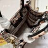 Replica Dior S5555 Mini Dior Book Tote Phone Bag Nude multicolor embroidery S1104