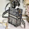 Replica Dior S5555 Mini Dior Book Tote Phone Bag Blue multicolor embroidery S1102