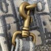 Replica Dior S5555 Mini Dior Book Tote Phone Bag Gray Dior Oblique Embroidery