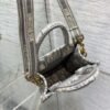 Replica Dior S5555 Mini Dior Book Tote Phone Bag Gray Dior Oblique Embroidery