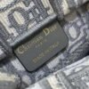 Replica Dior S5555 Mini Dior Book Tote Phone Bag Gray Dior Oblique Embroidery