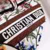 Replica Dior M0455 Saddle Bag With Strap White Cross-Stitch Embroidery