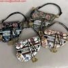 Replica Dior M0455 Saddle Bag With Strap Black Cross-Stitch Embroidery