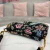 Replica Dior M0455 Saddle Bag With Strap Black Cross-Stitch Embroidery