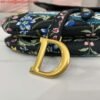 Replica Dior M0455 Saddle Bag With Strap Black Cross-Stitch Embroidery