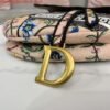 Replica Dior M0455 Saddle Bag With Strap Pink Cross-Stitch Embroidery