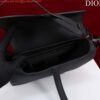 Replica Dior M0455 Saddle Bag With Strap Black Ultramatte Calfskin Black Hardware