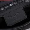 Replica Dior M0455 Saddle Bag With Strap Black Ultramatte Calfskin Black Hardware