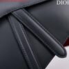 Replica Dior M0455 Saddle Bag With Strap Ultramatte Calfskin Black Gold