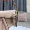 Replica Dior M0455 Saddle Bag With Strap Nude Grained Calfskin