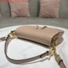 Replica Dior M0455 Saddle Bag With Strap Nude Grained Calfskin