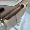 Replica Dior M0455 Saddle Bag With Strap Nude Grained Calfskin