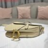 Replica Dior M0455 Saddle Bag With Strap Apricot Grained Calfskin