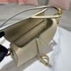 Replica Dior M0455 Saddle Bag With Strap Apricot Grained Calfskin