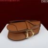Replica Dior M0455 Saddle Bag With Strap Brown Grained Calfskin
