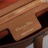 Replica Dior M0455 Saddle Bag With Strap Brown Grained Calfskin