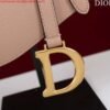 Replica Dior M0455 Saddle Bag With Strap Pink Grained Calfskin
