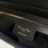 Replica Dior M0455 Saddle Bag With Strap Black Grained Calfskin