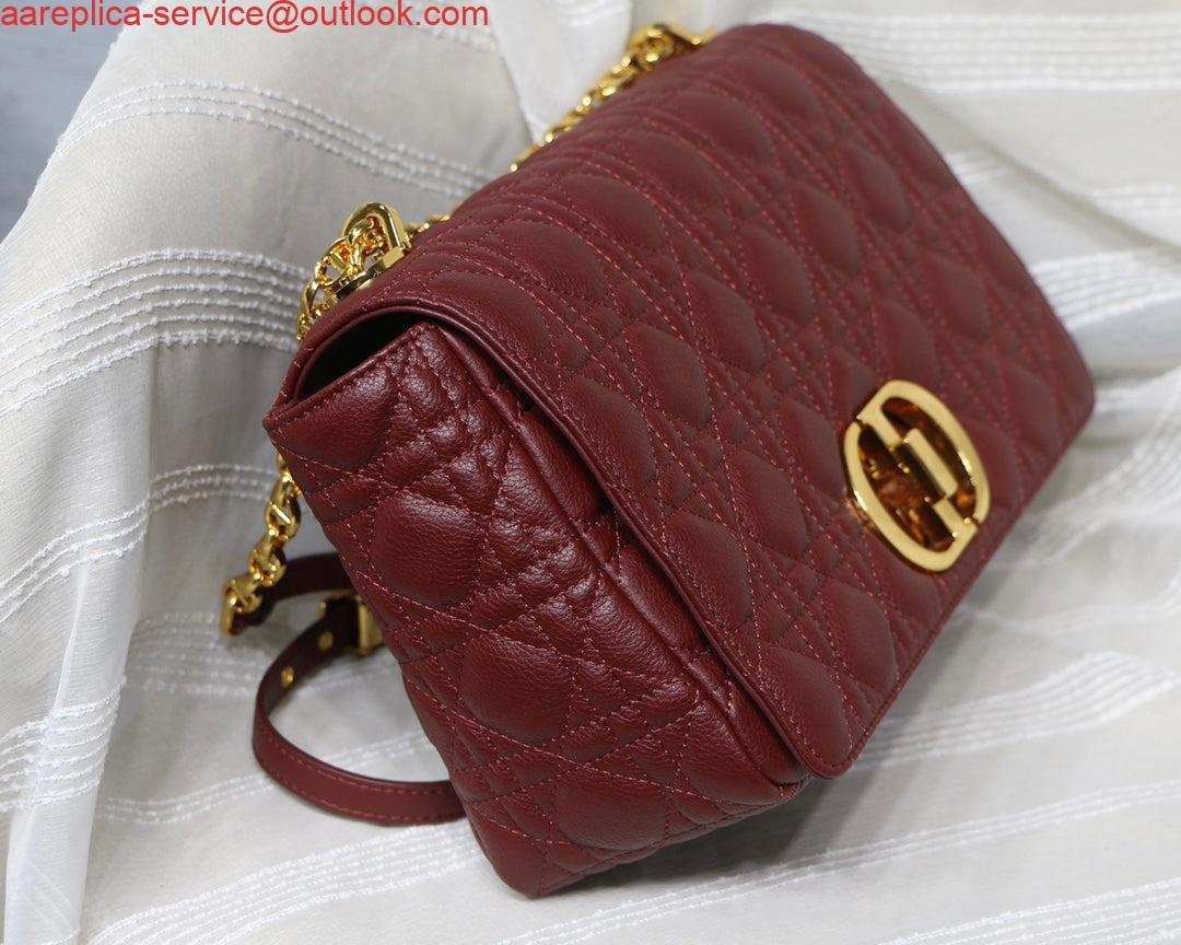 Replica Dior M9243 Large Caro Bag Calfskin Red