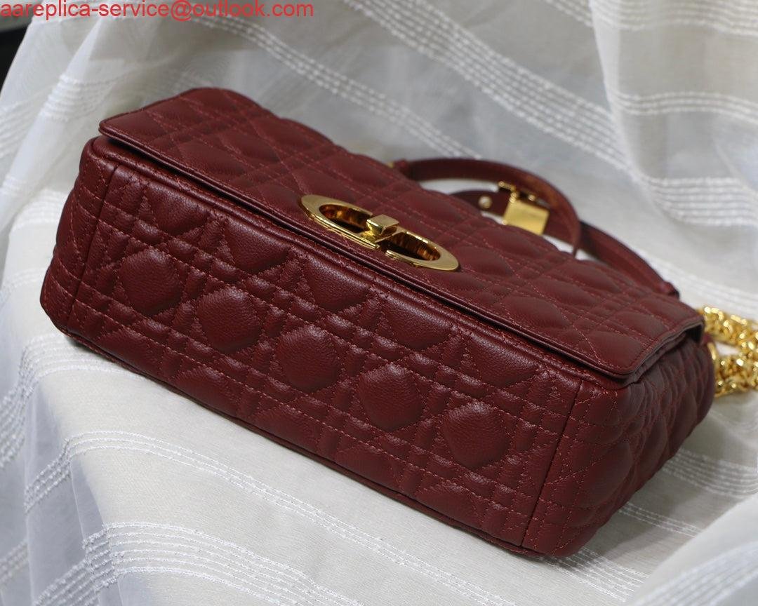 Replica Dior M9243 Large Caro Bag Calfskin Red