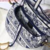 Replica Dior Saddle Bag M0446 Blue Toile de Jouy Embroidery