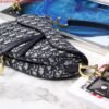 Replica Dior Saddle Bag M0446 Blue Dior Oblique Jacquard