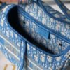 Replica Dior Saddle Bag Burgundy Dior Oblique Jacquard M0446 Blue