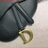 Replica Dior Saddle Belt Bag S5632 Black grained calfskin