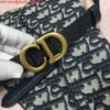 Replica Dior Saddle Belt Bag S5632 Blue Dior Oblique Jacquard