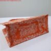 Replica Dior M1296 Book Tote Medium Neon Orange Toile de Jouy Reverse Embroidery
