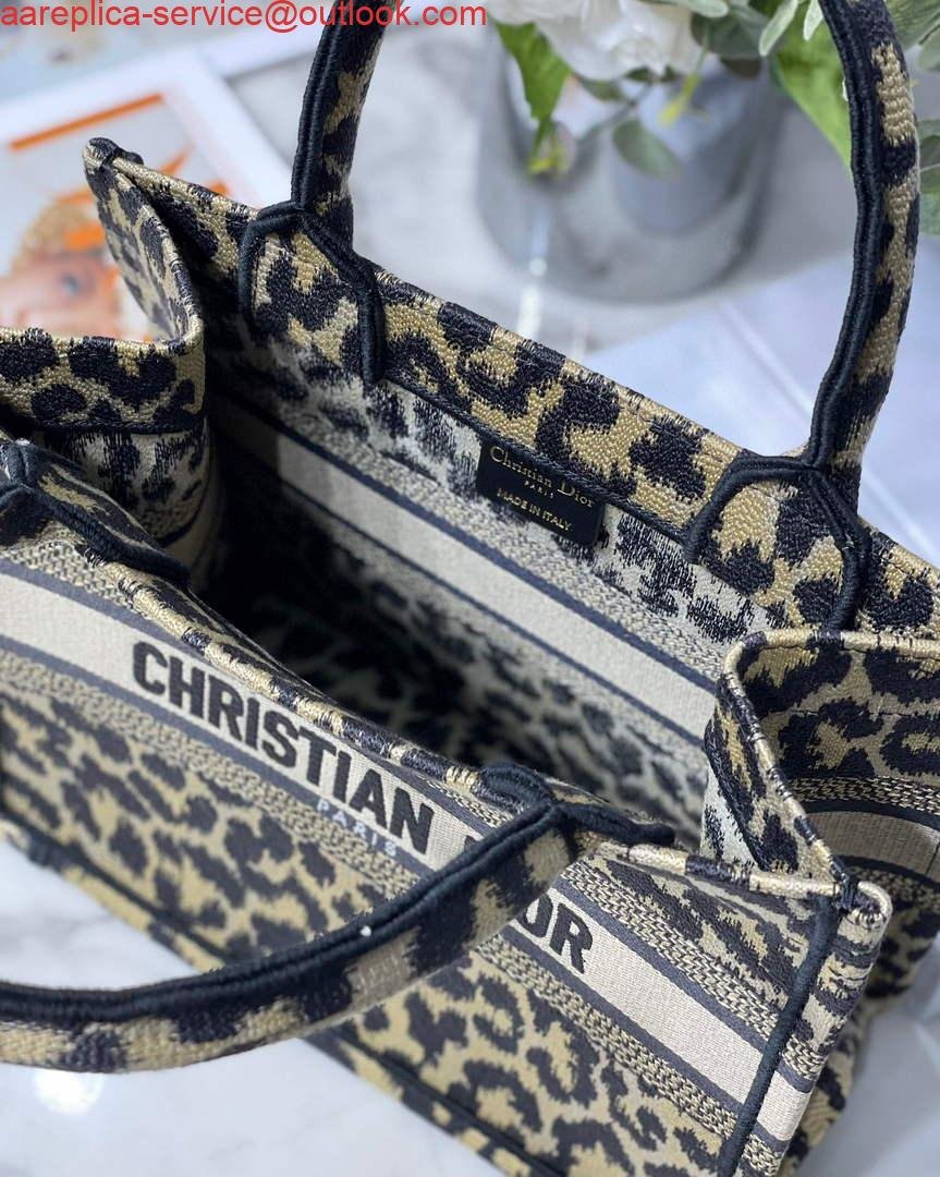 Replica Dior M1265 Small Book Tote Beige Multicolor Mizza Embroidery