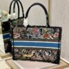 Replica Dior M1296 Medium Book Tote D-Constellation embroidery in shades of blue